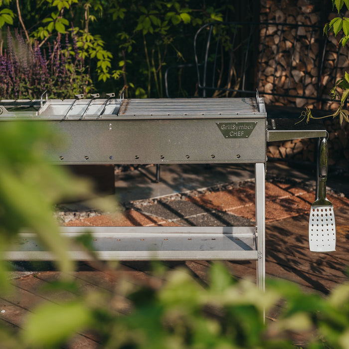 Charcoal Grill Chef Silver