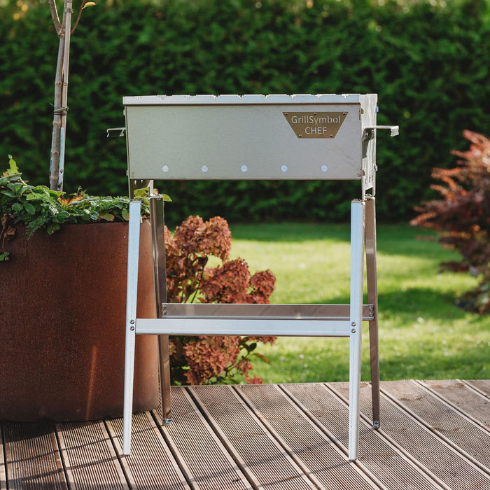 Charcoal Grill Naked Chef XS Silver