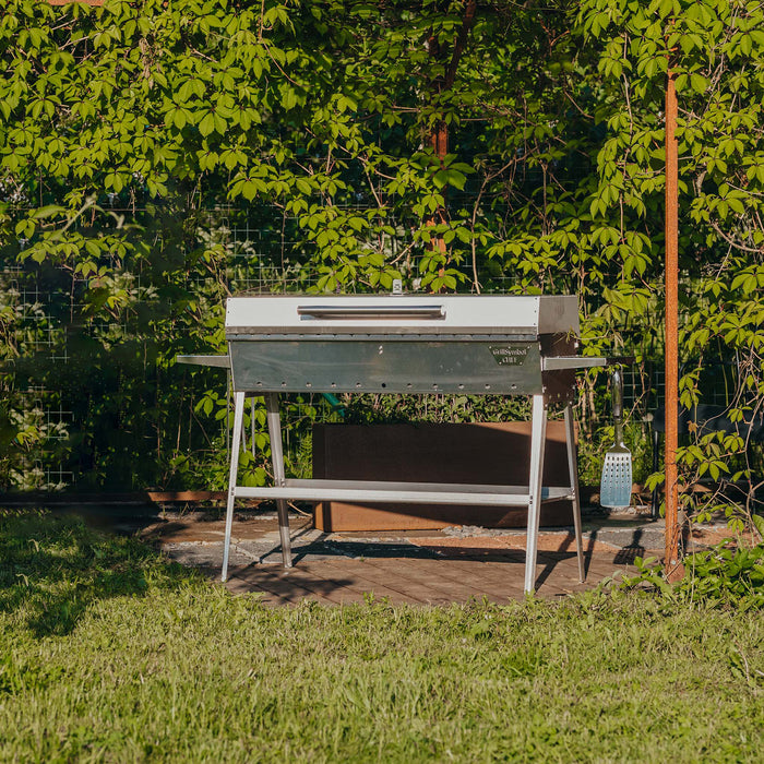 Charcoal Grill Chef XL Silver