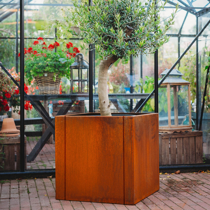Petteri Wiimaa Corten Steel Planter Clara XL, 60x60x60 cm