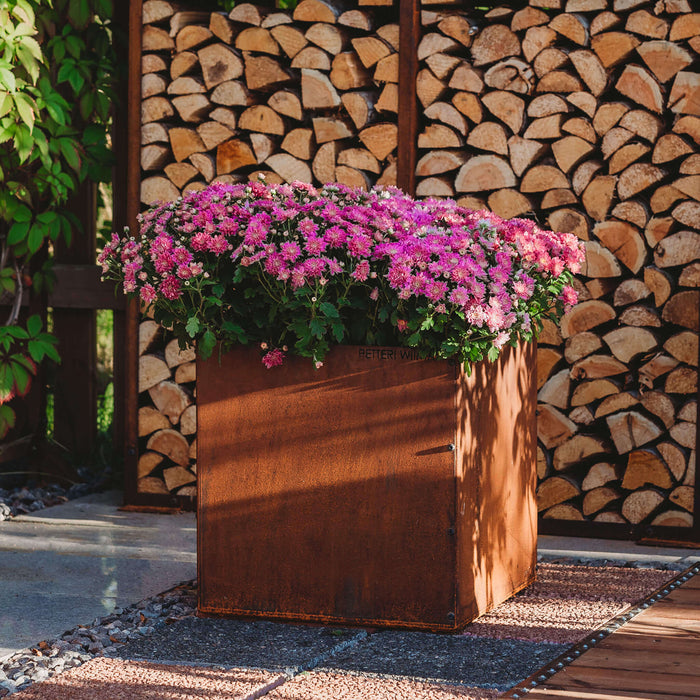 Petteri Wiimaa Corten Steel Planter Fiora L, 40x40x40 cm
