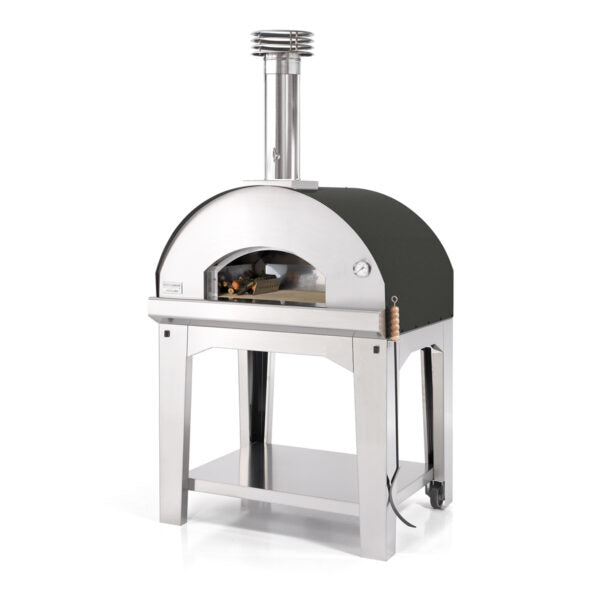Mangiafuoco Wood Pizza Oven with Trolley - ANTHRACITE