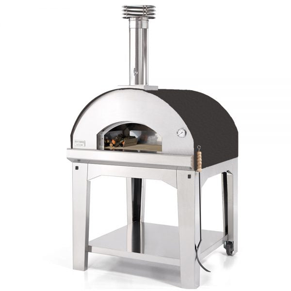 Marinara Wood Pizza Oven with Trolley - ANTHRACITE