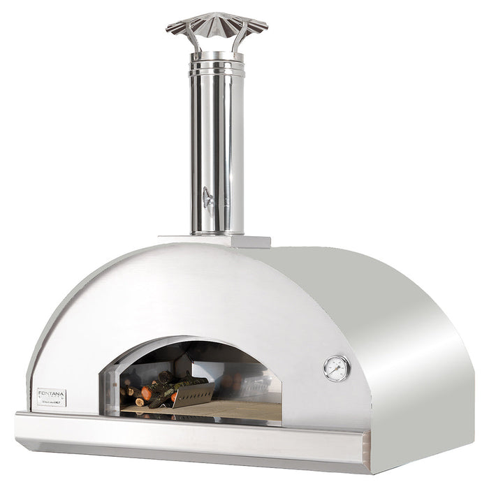 Mangiafuoco Build in Wood Pizza Oven - STAINLESS STEEL