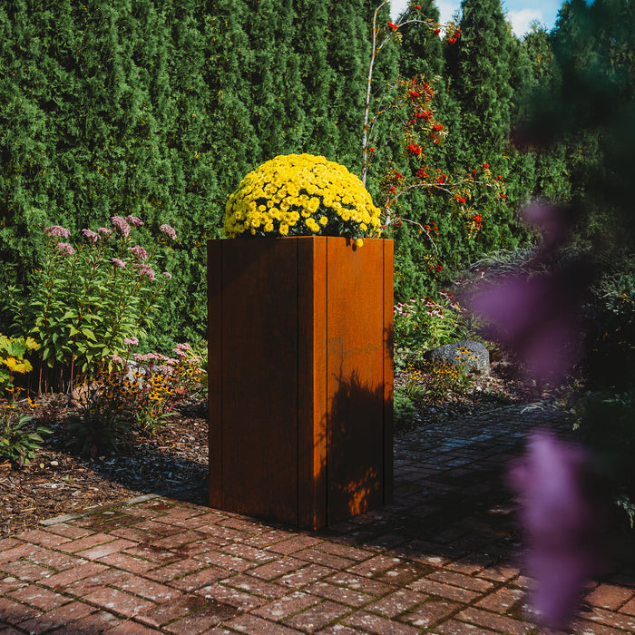 Petteri Wiimaa Corten Steel Planter Manhattan, 50x50x100 cm