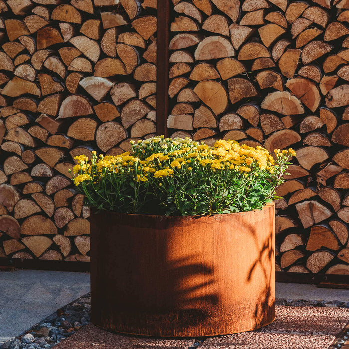 Petteri Wiimaa Corten Steel Planter Mia-S, Ø 47 cm (size 47x29 cm)