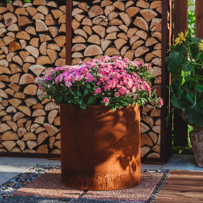 Petteri Wiimaa Corten Steel Planter Myy-S, Ø 40 cm (size 40x40 cm)