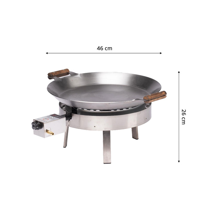 Paella Cooking Set PRO-460, Ø 46 cm (pan Ø 46 cm, gas burner Ø 30 cm)