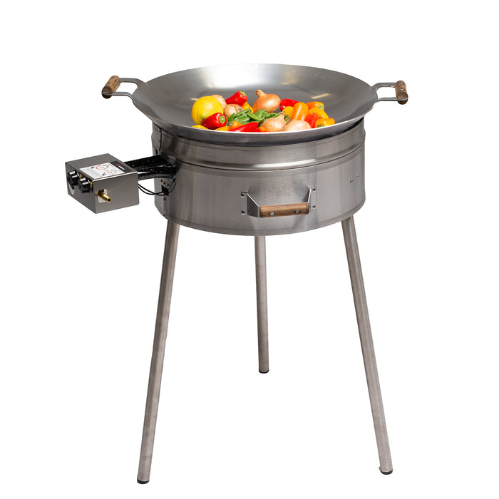 Wok Burner Set PRO-545, Ø 54 cm (wok pan Ø 54 cm, gas burner Ø 40 cm)