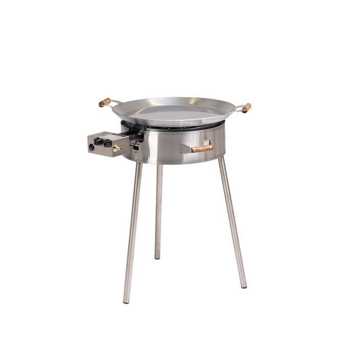 Paella Cooking Set PRO-580 inox, Ø 58 cm (pan Ø 58 cm, gas burner Ø 40 cm)