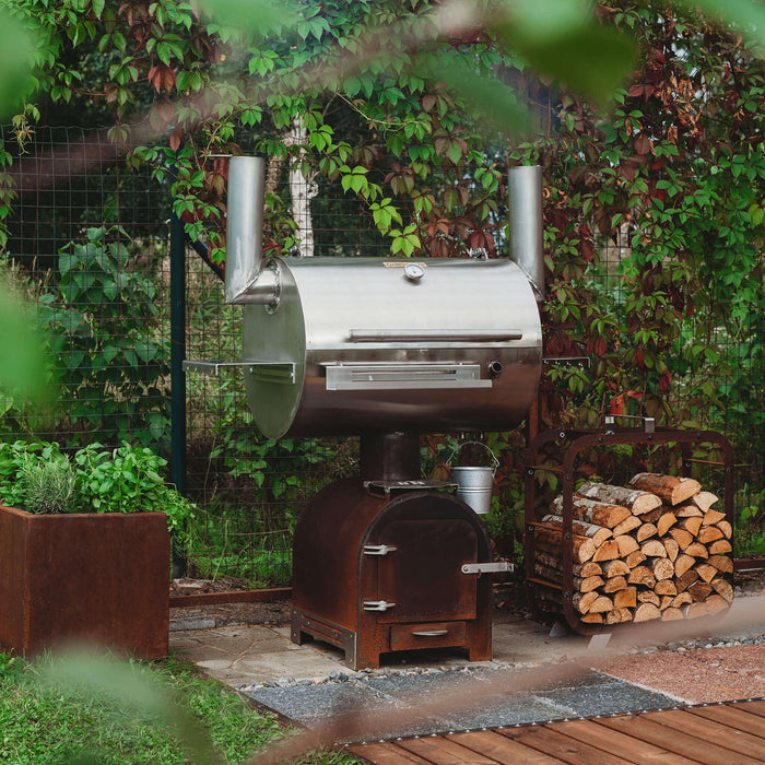 BBQ Smoker Smoky Beast Silver