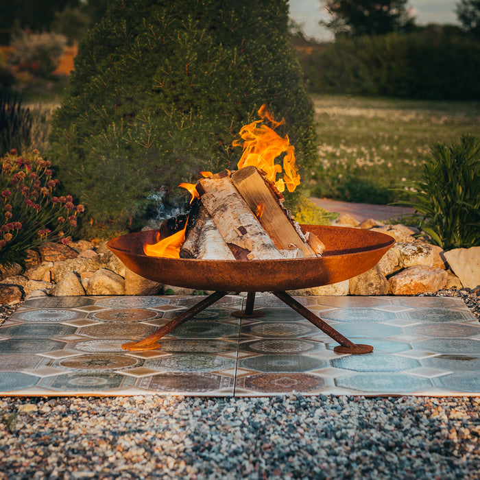 Corten Steel Fire Pit Alta, Ø 67 cm