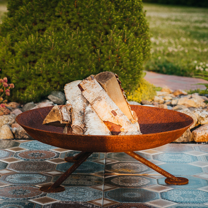 Corten Steel Fire Pit Alta, Ø 67 cm