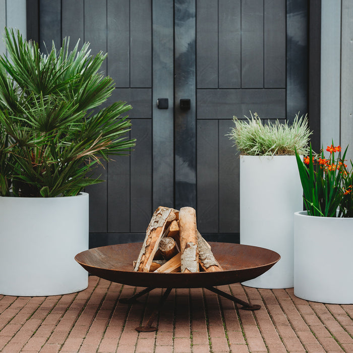 Corten Steel Fire Pit Alta XL, Ø 90 cm