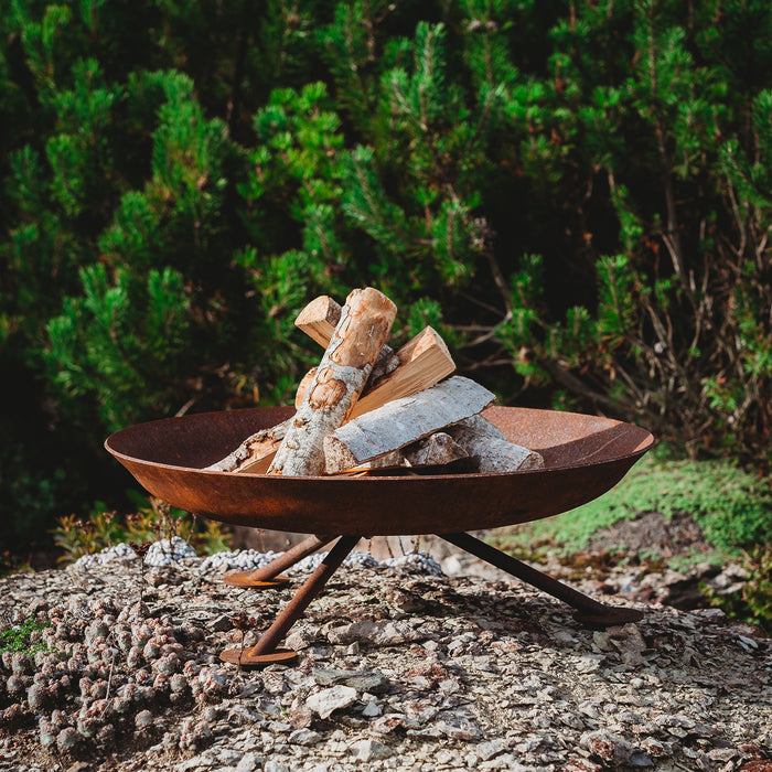 Corten Steel Fire Pit Alta, Ø 67 cm