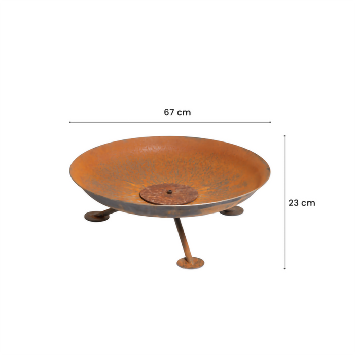 Corten Steel Fire Pit Alta, Ø 67 cm