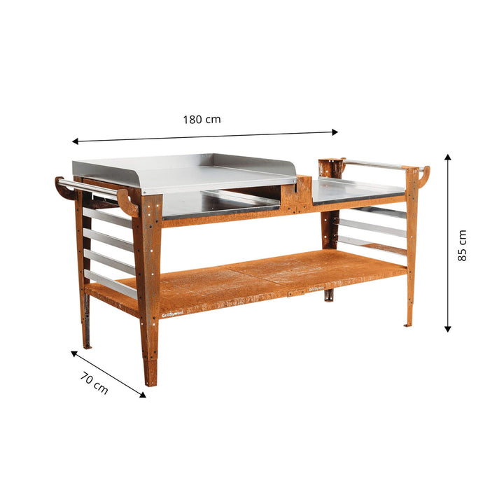 Side Table for Pizza Oven Baso-XL