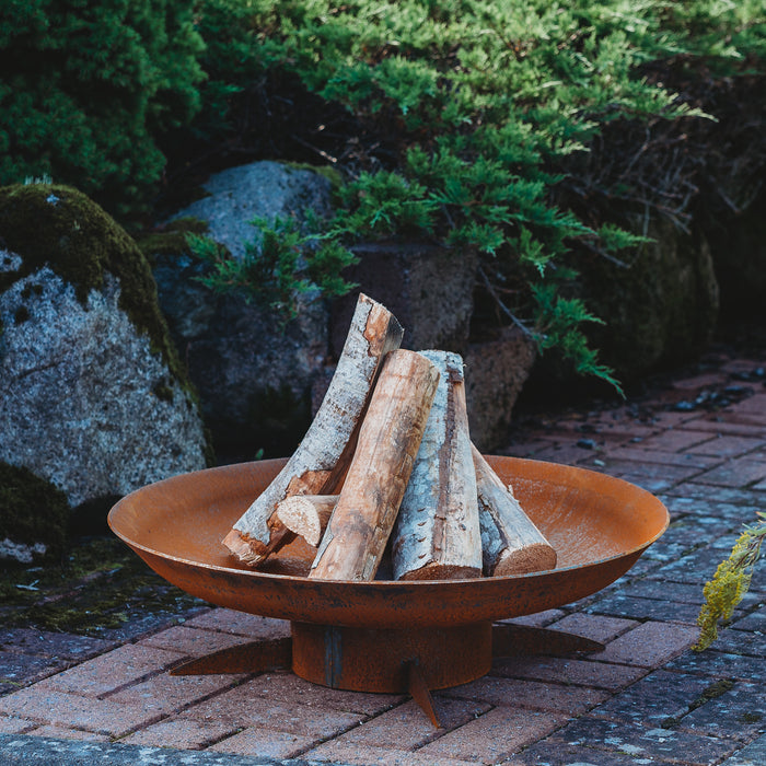 Corten Steel Fire Pit Chiaro, Ø 67 cm