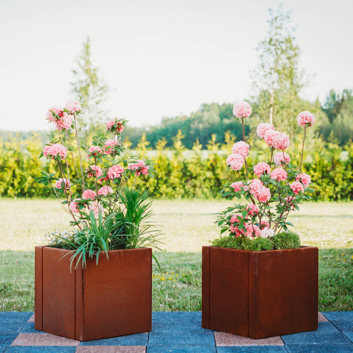 Petteri Wiimaa Corten Steel Planter Clara M, 40x40x40 cm