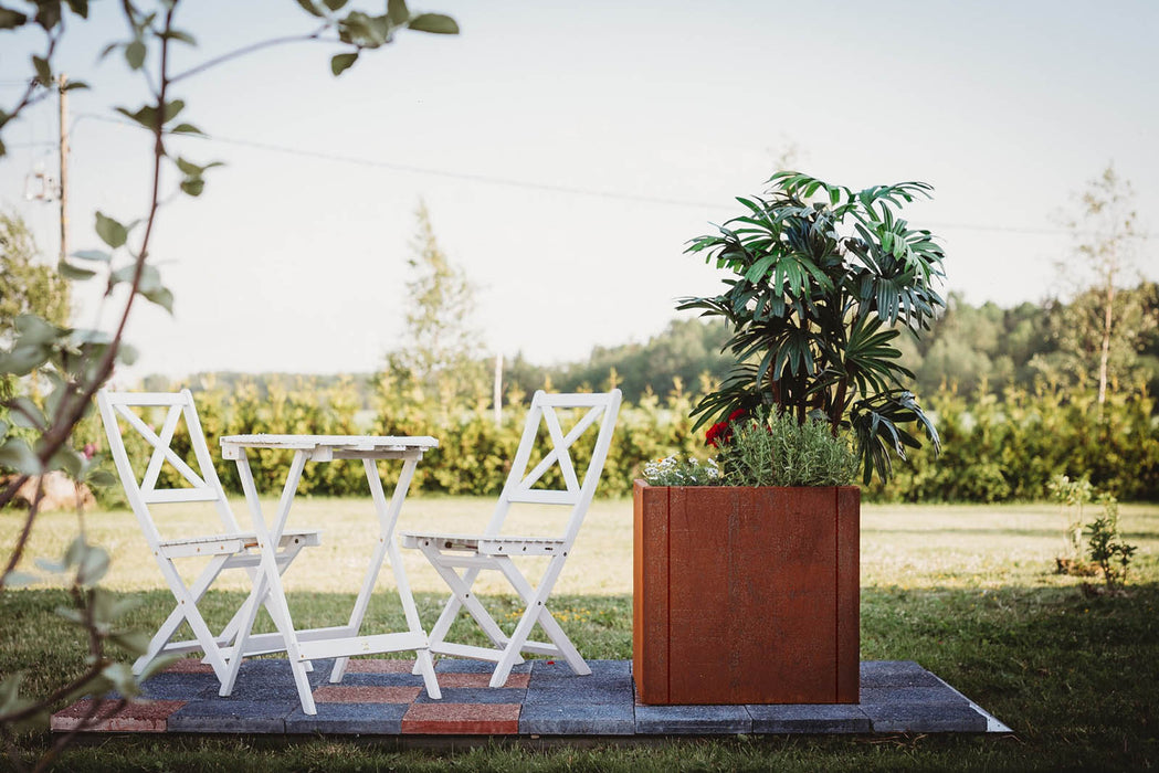 Petteri Wiimaa Corten Steel Planter Clara XL, 60x60x60 cm