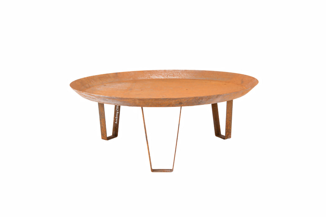 Corten Steel Fire Pit Elegante, Ø 72 cm