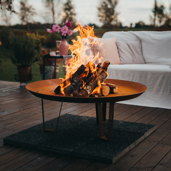 Corten Steel Fire Pit Elegante XL, Ø 95 cm
