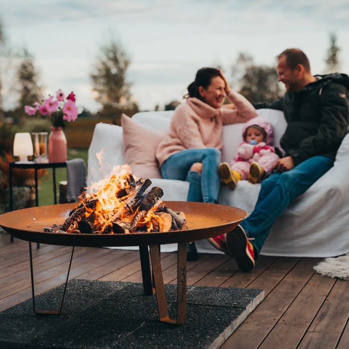 Corten Steel Fire Pit Elegante XL, Ø 95 cm