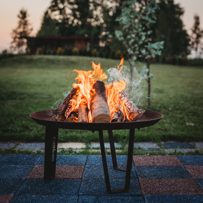 Corten Steel Fire Pit Elegante, Ø 72 cm