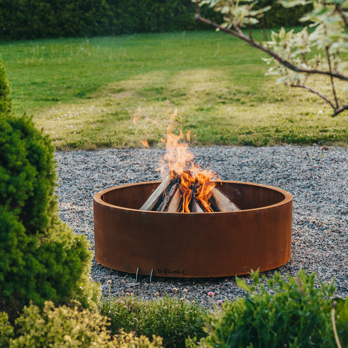 Corten Steel Fire Pit Elias, Ø 88 cm