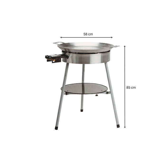 Paella Cooking Set Expert-580, Ø 58 cm (pan Ø 58 cm, gas burner Ø 40 cm)