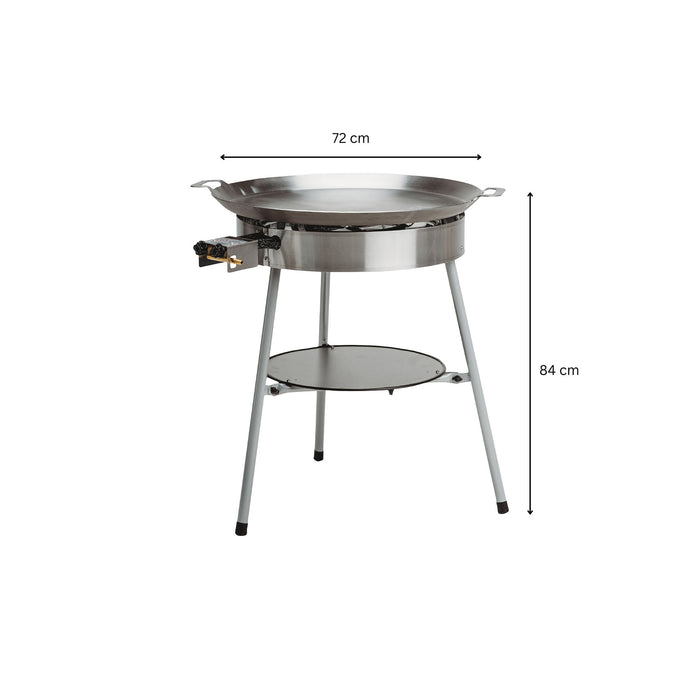 Paella Cooking Set Expert-720, Ø 72 cm (pan Ø 72 cm, gas burner Ø 50 cm)