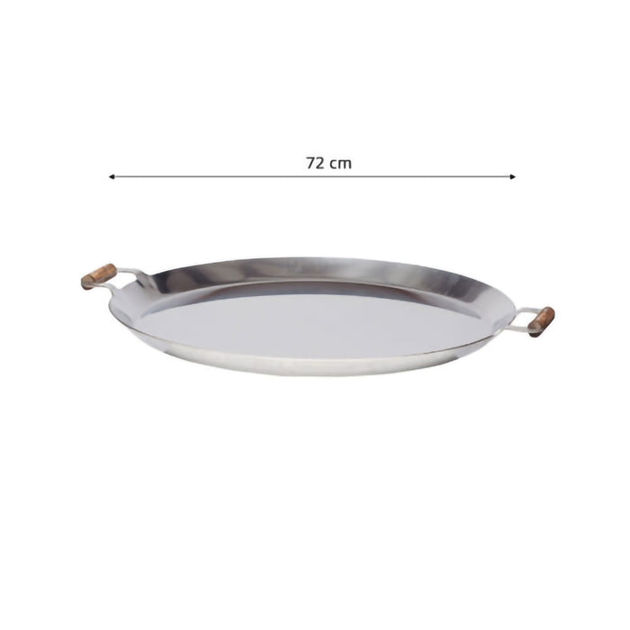 Stainless Steel Paella Pan FP-720 inox, Ø 72 cm