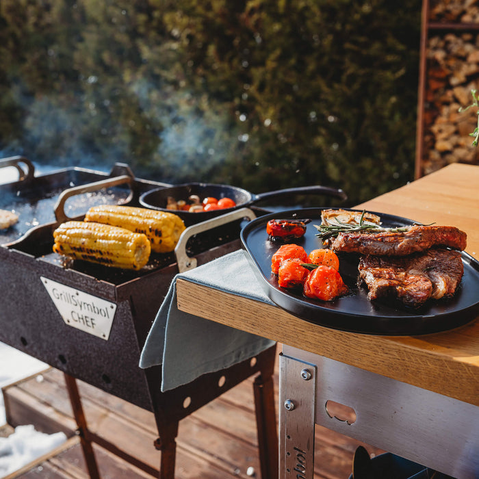 Flat Top Griddle Small 15x33 cm