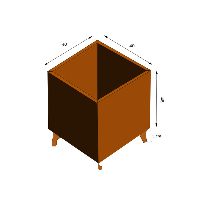 Petteri Wiimaa Corten Steel Planter Fat Ballerina, 40x40x45 cm
