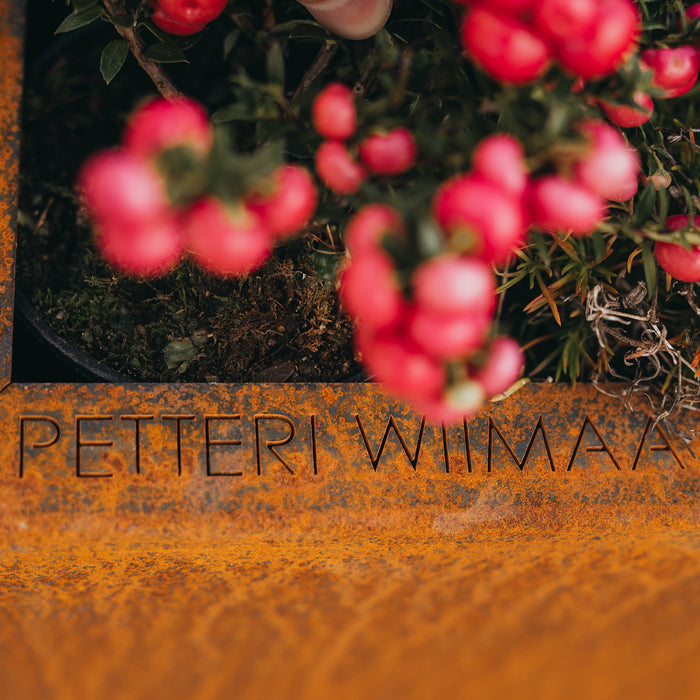 Petteri Wiimaa Corten Steel Planter Fat Ballerina L, 50x50x55 cm