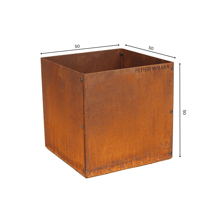 Petteri Wiimaa Corten Steel Planter Fiora XL, 50x50x50 cm