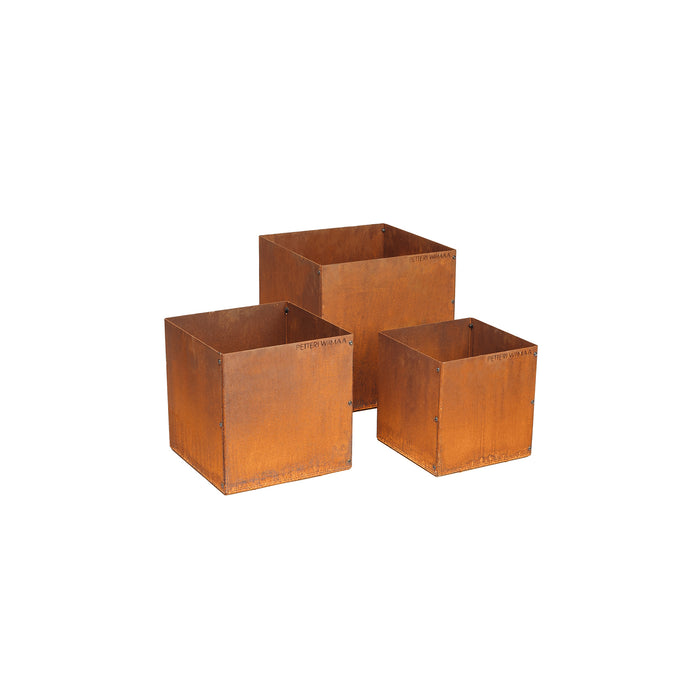 Petteri Wiimaa Corten Steel Planters Set of 3 Fiora (3 pots: S + M + L)