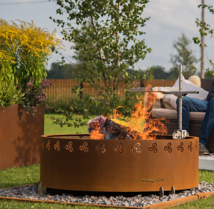 Corten Steel Fire Pit Legend, Ø 88 cm