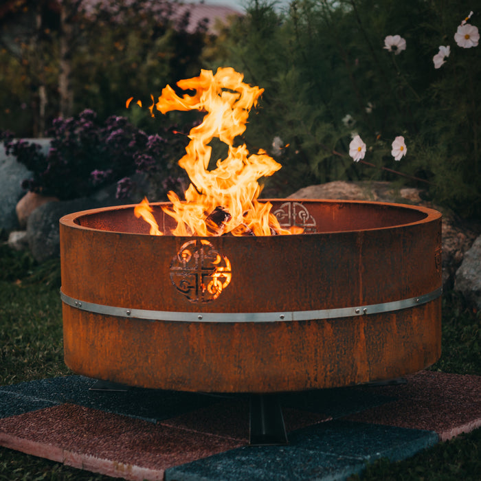 Corten Steel Fire Pit Lucas, Ø 95 cm