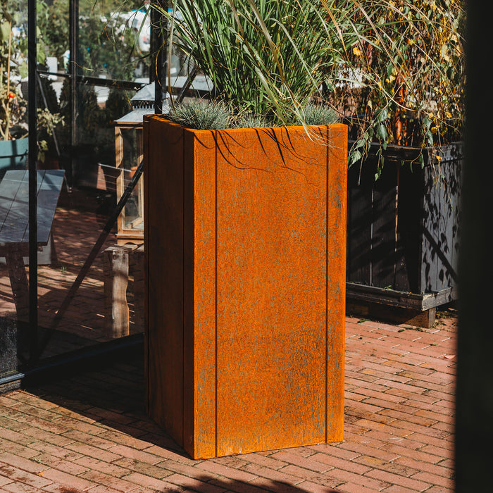 Petteri Wiimaa Corten Steel Planter Manhattan, 50x50x100 cm