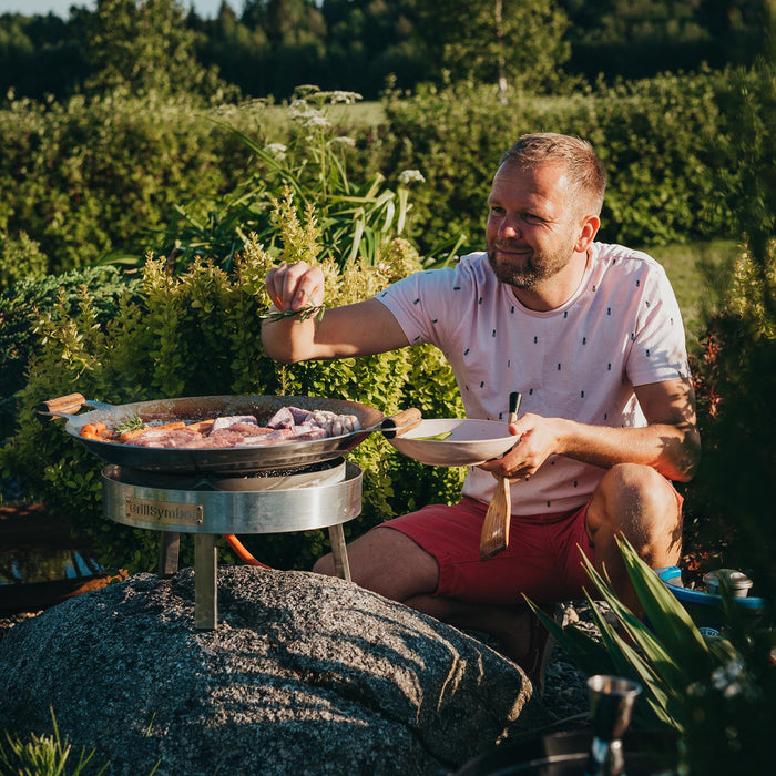 Paella Cooking Set PRO-460 inox, Ø 46 cm (pan Ø 46 cm, gas burner Ø 30 cm)