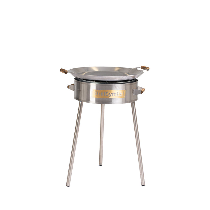 Paella Cooking Set PRO-580 inox, Ø 58 cm (pan Ø 58 cm, gas burner Ø 40 cm)
