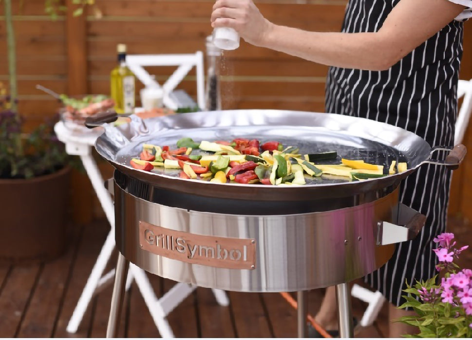 Paella Cooking Set PRO-720 inox, Ø 72 cm (pan Ø 72 cm, gas burner Ø 40 cm)