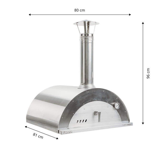 stainless steel Wood Fired Pizza Oven Pizzo-inox