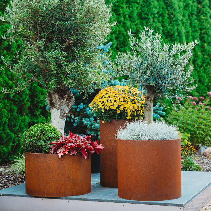 Petteri Wiimaa Corten Steel Planters Set of 3 Sisters (3 pots: Meri + Myy + Mia)
