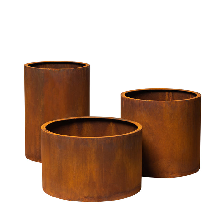 Petteri Wiimaa Corten Steel Planters Set of 3 Sisters (3 pots: Meri + Myy + Mia)