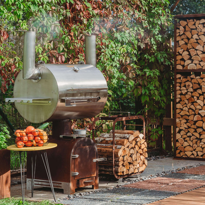 BBQ Smoker Smoky Beast Silver