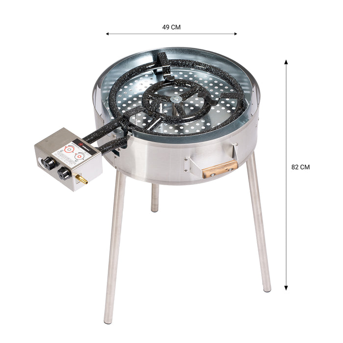 Outdoor Paella Gas Cooker TW-580 (gas burner Ø 40 cm/11,4 kW)
