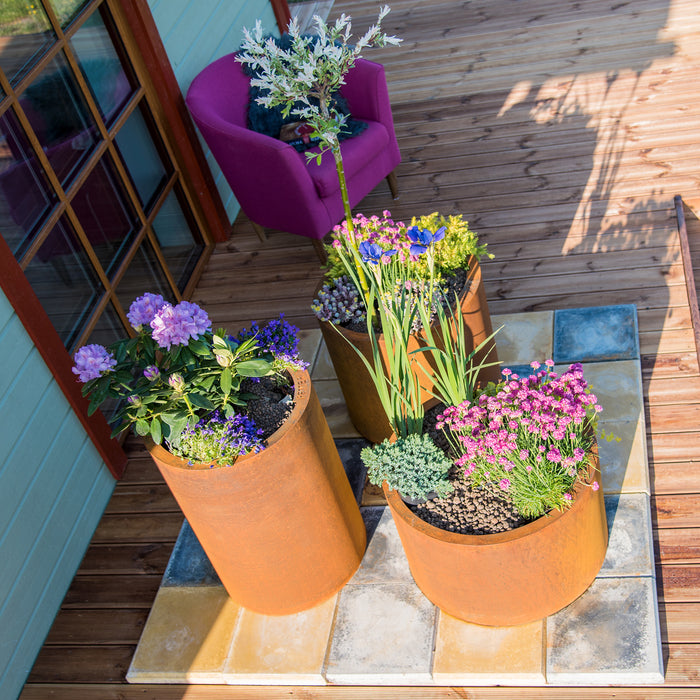 Petteri Wiimaa Corten Steel Planters Set of 3 Sisters (3 pots: Meri + Myy + Mia)