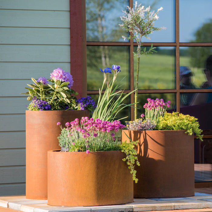 Petteri Wiimaa Corten Steel Planters Set of 3 Sisters (3 pots: Meri + Myy + Mia)